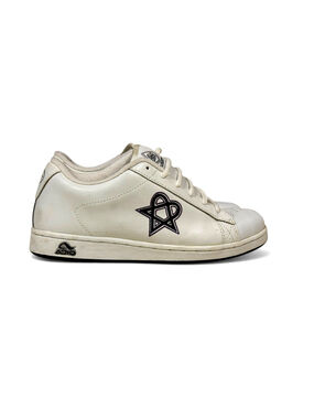Adio Skate Shoes Heartagram HIM Bam Margera White Leather Sneakers Men’s Size 9